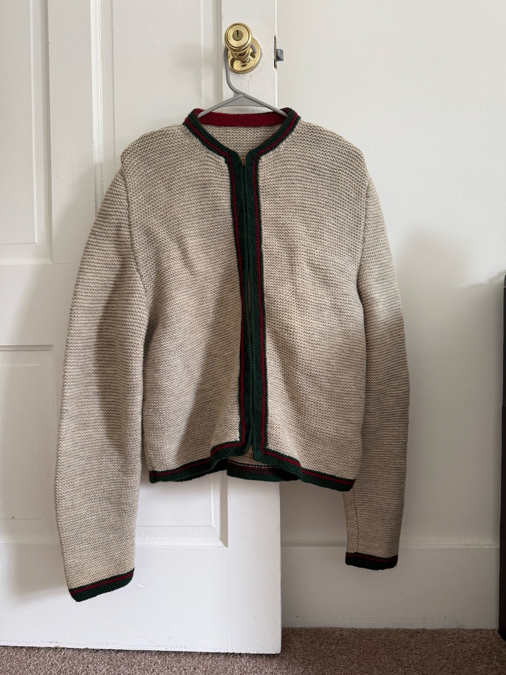 Vintage zip-up sweater